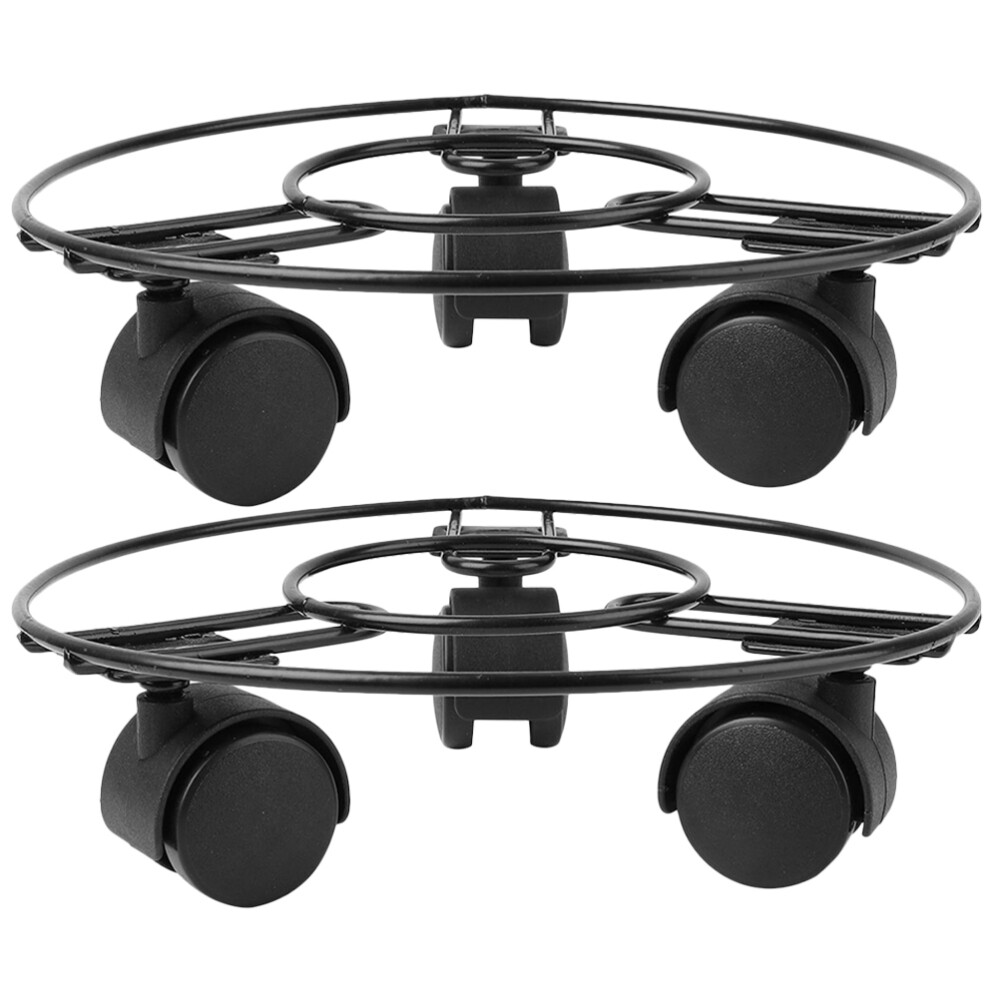 2Pcs Small Support Indoor Planter Plates Display Planter Decorate Home