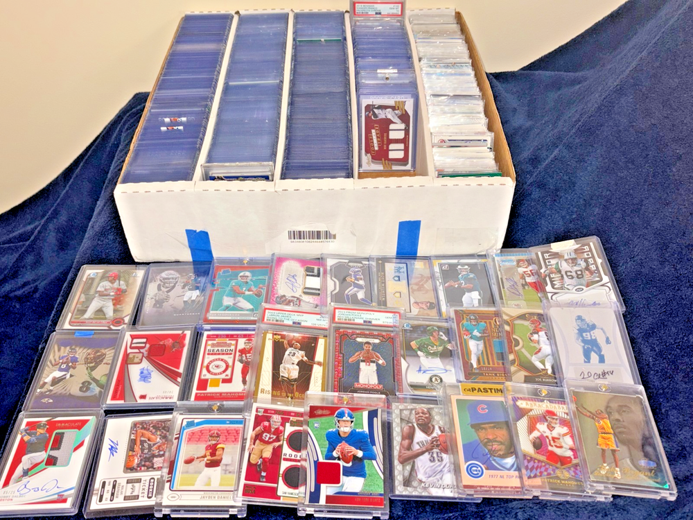 MASSIVE 1000+ SPORTS CARD LOT LEBRON PSA ROOKIE KOBE SSP MULTI 1/1 AUTOS READ