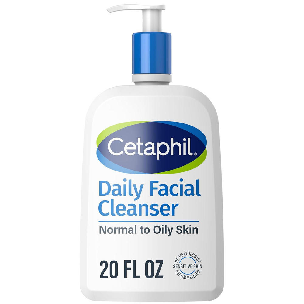 Face Wash, Daily Facial Cleanser for Sensitive, Combination to Oily Skin, 20 oz,