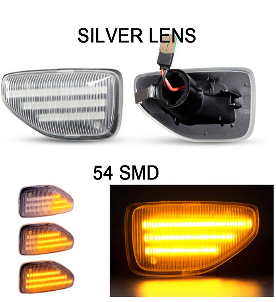 Clear LED Turn Signal Side Marker Light For Dacia Sandero Stepway 2012-2020 DY1