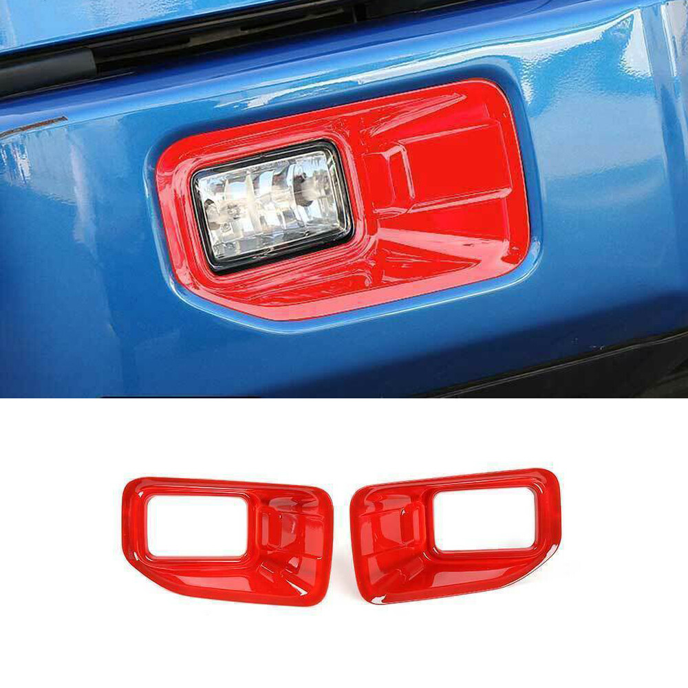 Ford F150 F-150 2015-20 Bright Red Exterior Fog Light Lamp Strip Cover Trim  