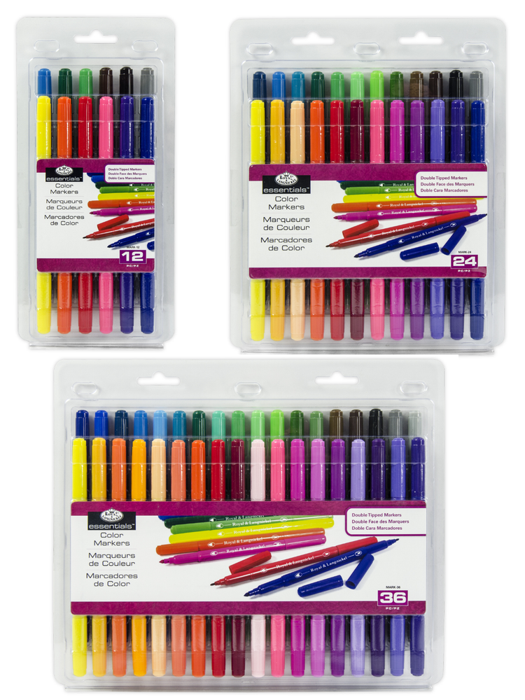 Dual Tip Artist Coloring Pens Fine and Bullet Nib Felt Markers