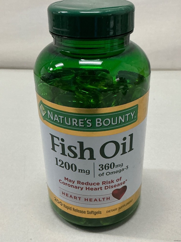 Nature's Bounty Fish Oil 1200mg with 360mg Omega-3 200 Softgels