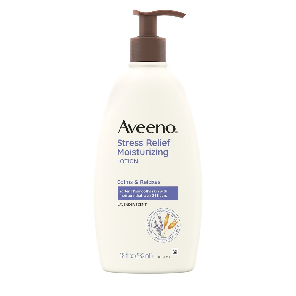 Aveeno Lavender Stress Relief Moisturizing Body & Hand Lotion 18 oz