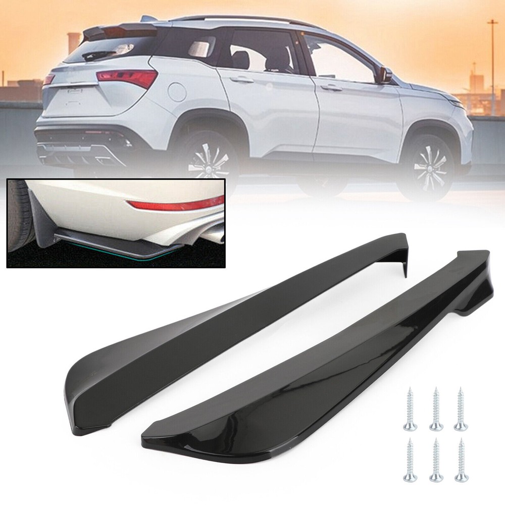 19-Inch Gloss Black Rear Bumper Spoiler Lip for Enhanced Style & Aerodynamics