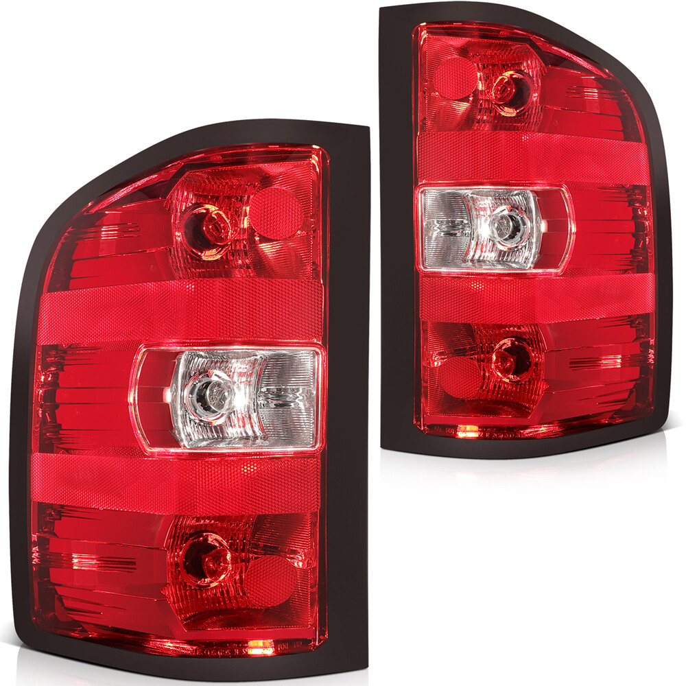 2007-2013 Chevy Silverado Pair Rear Taillights Assembly LH+RH Side Replacement