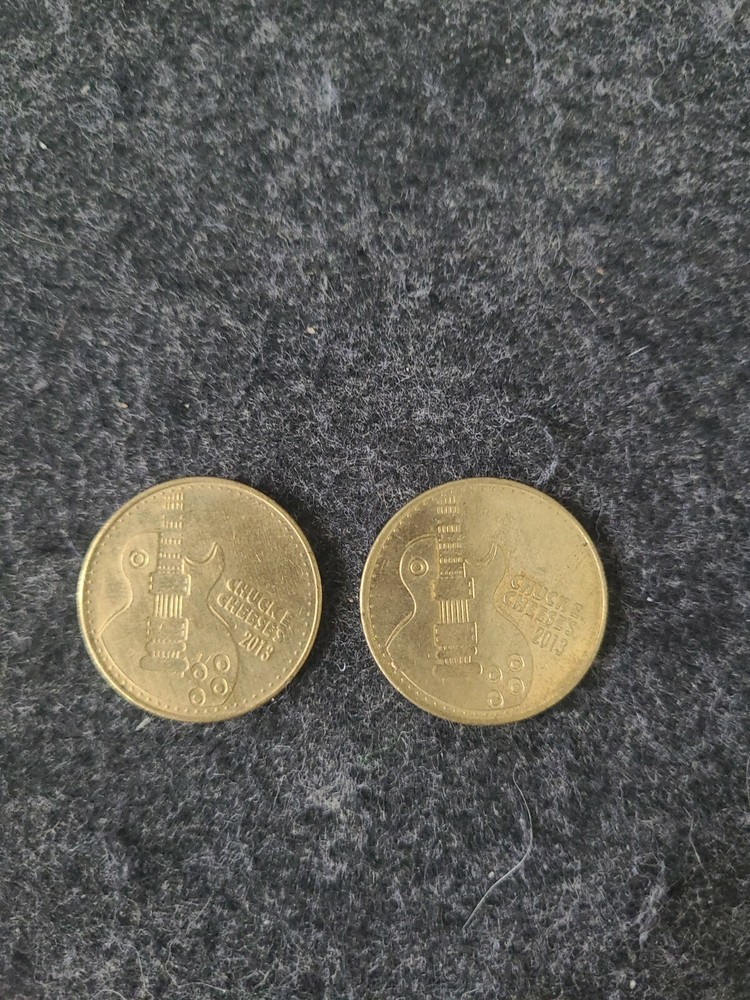 Chuckie Cheese Arcade Tokens 2013 Guitar stamp 2  Tokens