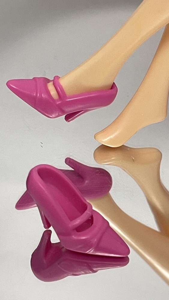 100 Pairs Pink Color  High Heels Shoes for 11.5in dolls 1/6 Doll Accessory Toy 1