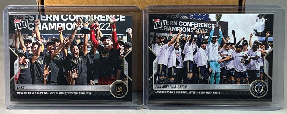 2022 Topps Now MLS LAFC vs Philadelphia Union Black Parallel Lot 8/99 Rare