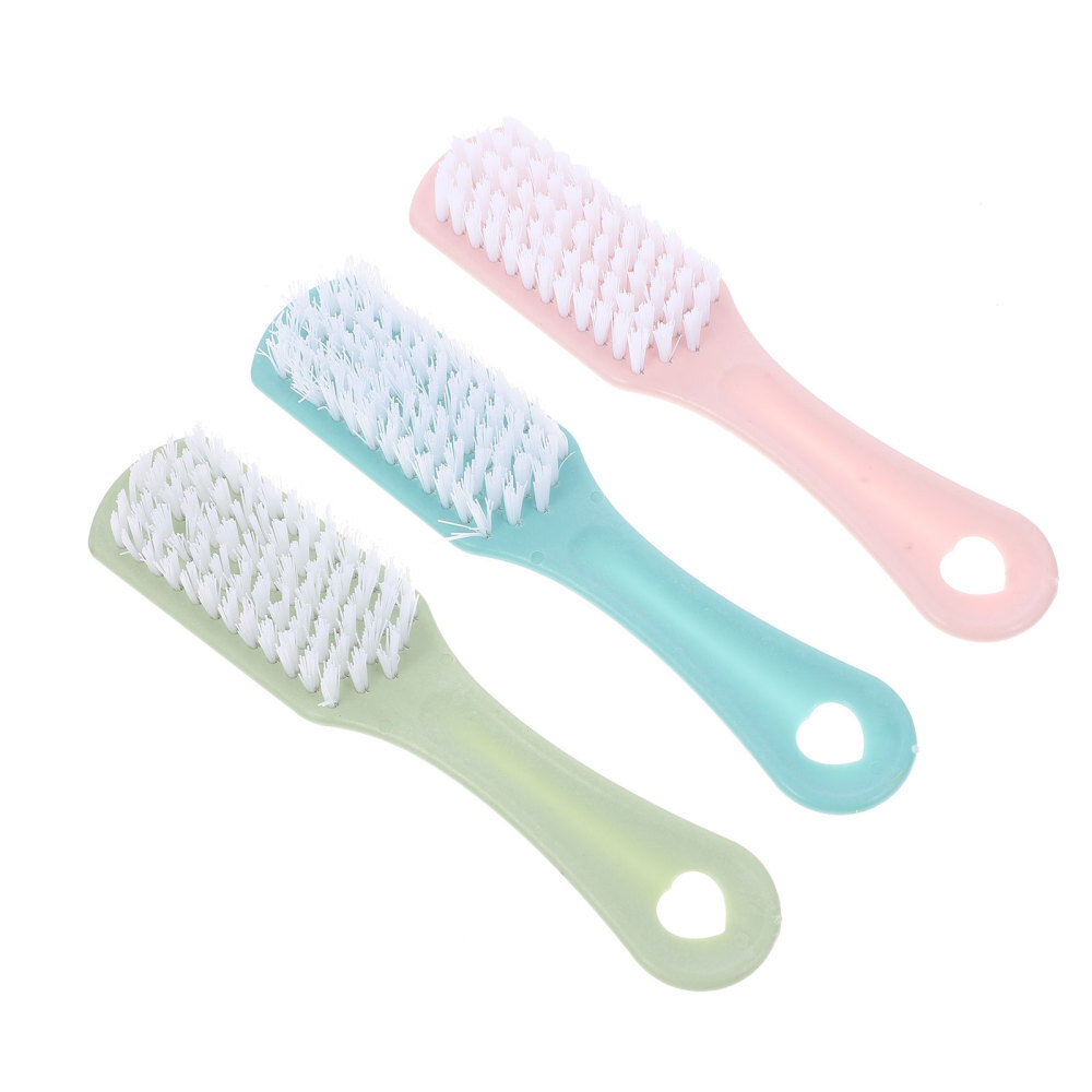 3 Pcs Scrubbing Brush for Laundry Nail Brushes Pink Stuff Cleaner