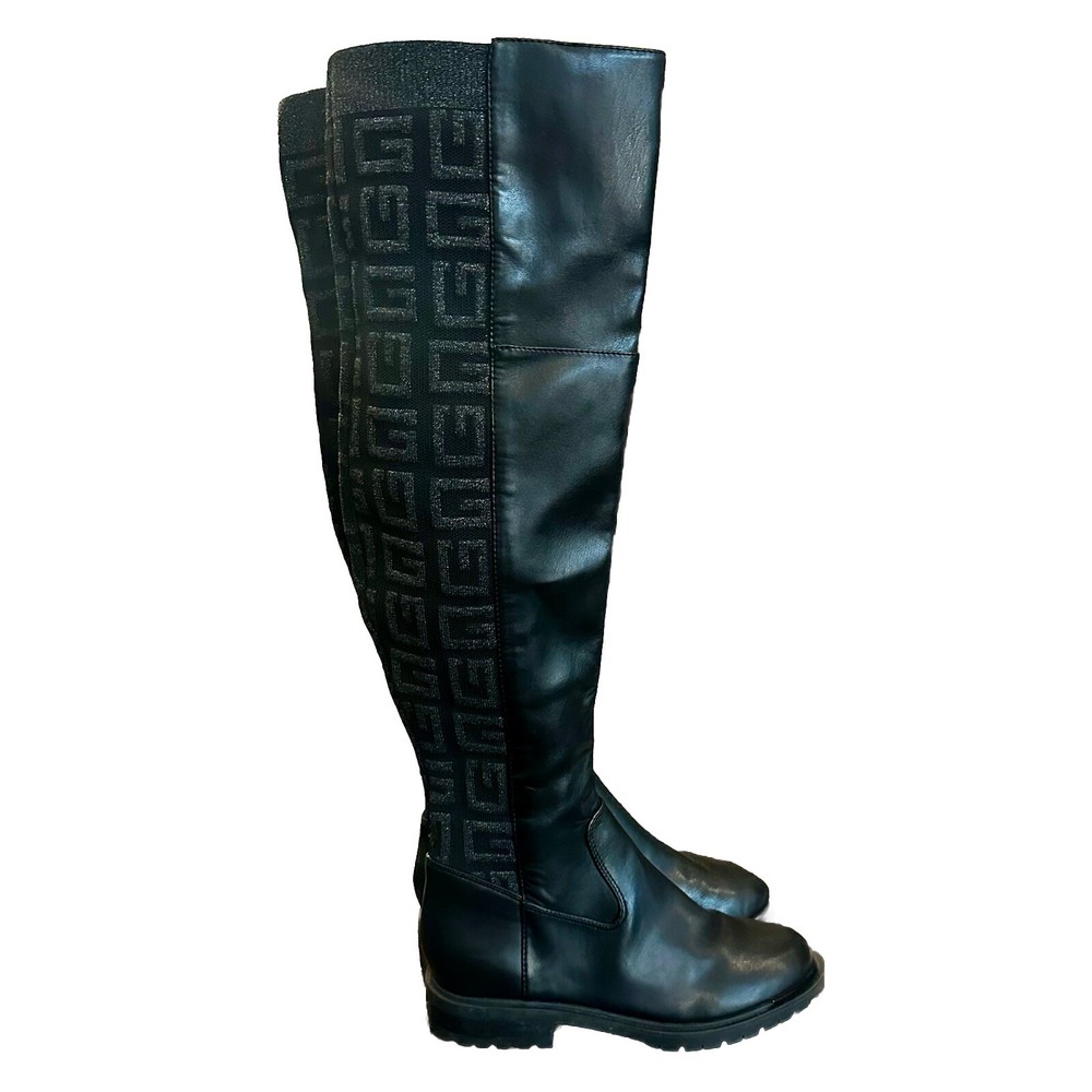 Botas Mujer Guess Remone Bota Sobre la Rodilla, Mujer Talla 7M, Bota de Montar Negra