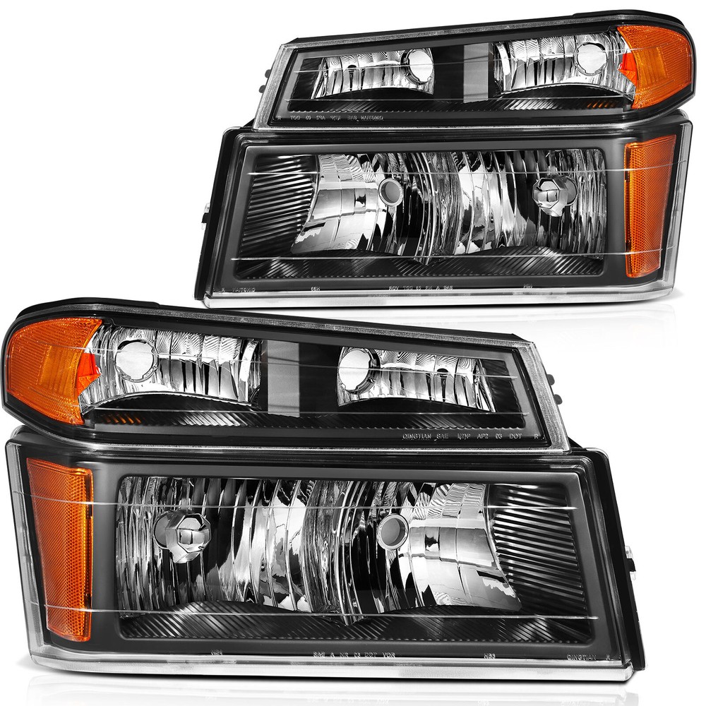 For 2004-2012 Colorado Canyon Headlamp Assembly Set Pair Headlights Assembly