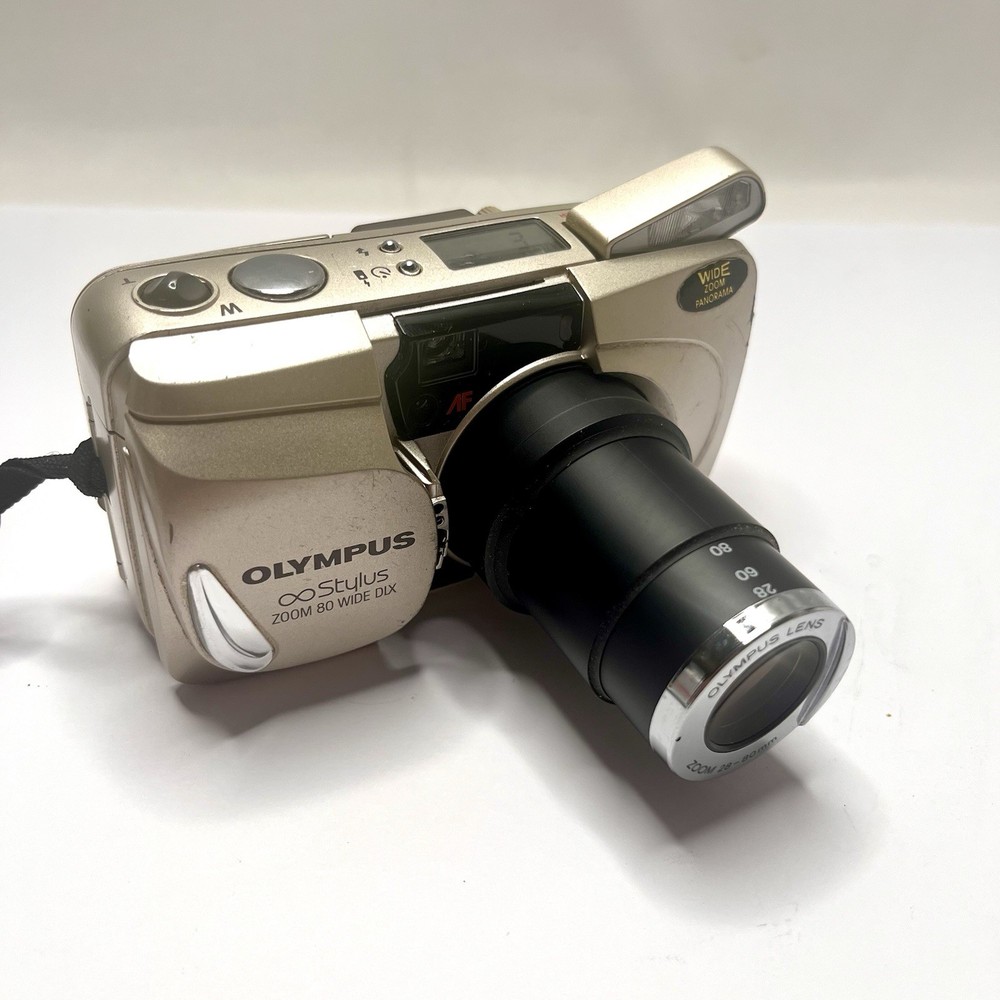 Olympus Infinity Stylus Zoom 80 DLX 35mm Film Camera Tested Point & Shoot
