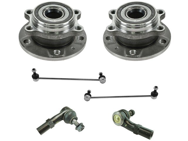 Front Wheel Hub Sway Bar Link Tie Rod Kit fits Audi A3 Quattro 2010-2013 36PQGK