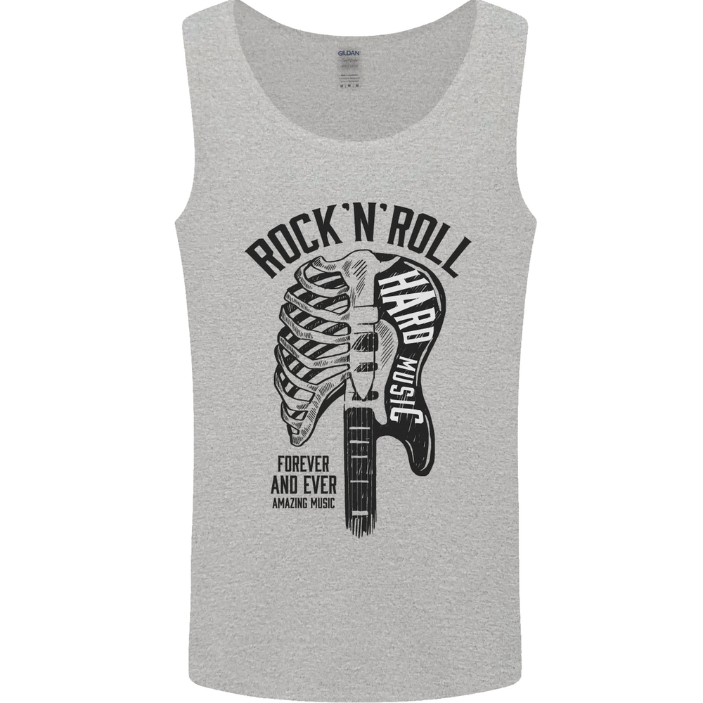 Rock N Roll Forever and Ever Guitar Mens Vest Tank Top