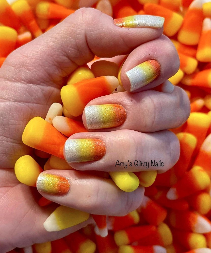 Color Street Nail Polish Strips~ SWEET TOOTH~ Halloween~ Candy Corn