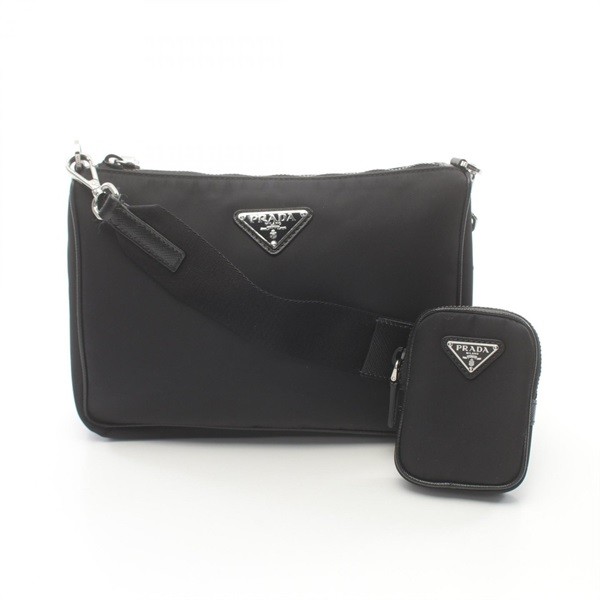 Prada Tessuto Saffiano Leather Crossbody Bag for Men & Women - Pre-Owned