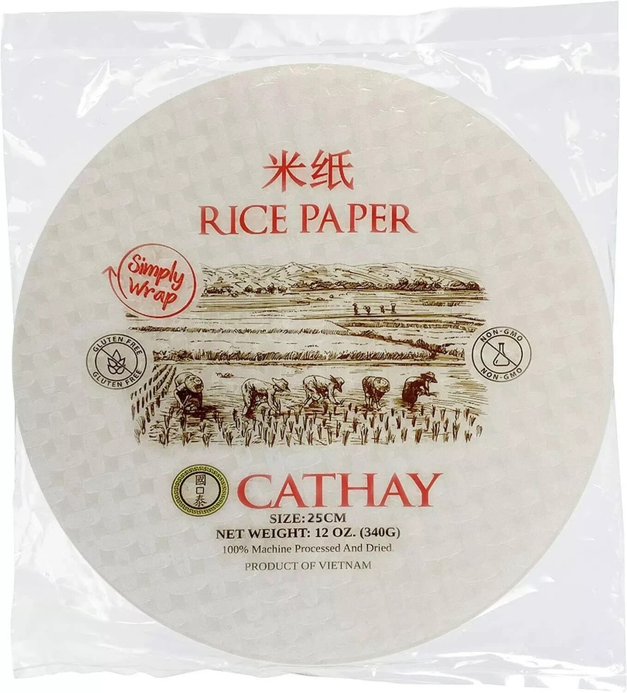 Cathay Fresh Spring Roll Rice Paper Wrappers Rice Paper Wrappers