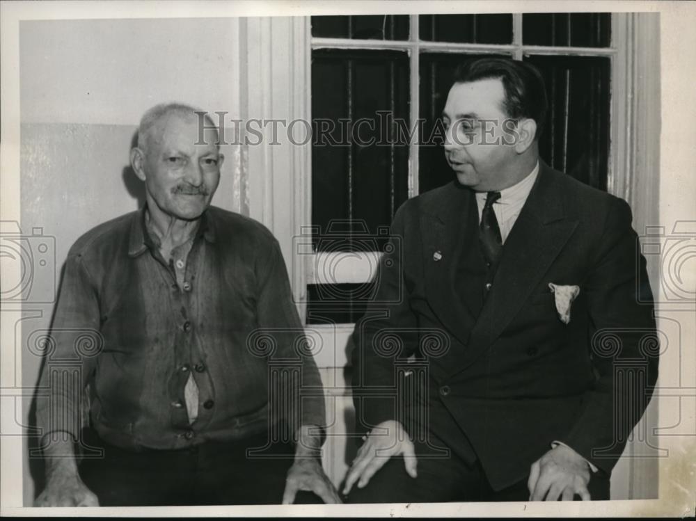 1940 Press Photo Lorenzo Matteo Arrested For Murder Of 2 Other Inmates