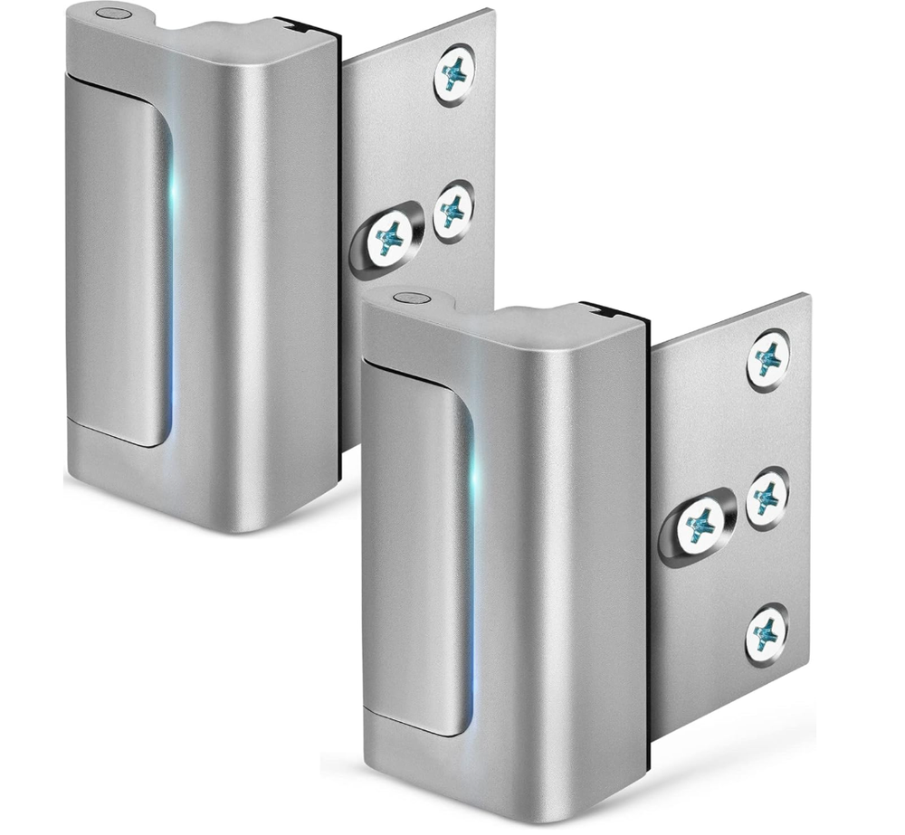 2 Pack Childproof Home Security Door Lock with 3 Inch Stop Reinforcement  