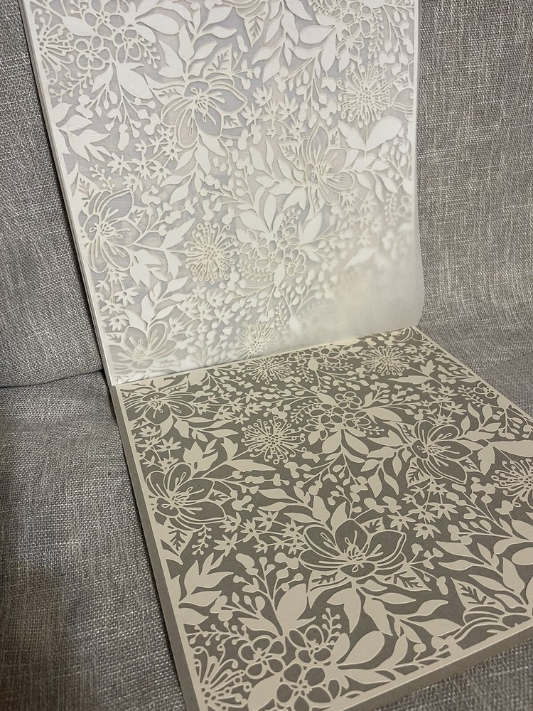 Stampin Up Retired SHIMMER DETAILED Laser-Cut Specialty Paper 6 sheets NEW