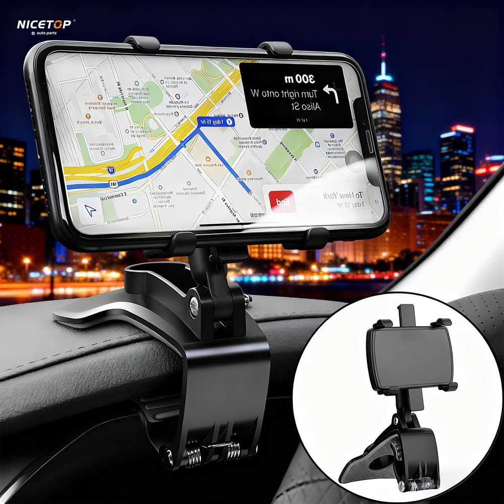 Universal 360° Car Phone Mount Holder For Cell Phone Samsung Galaxy iPhone