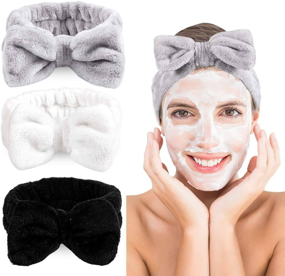Big Soft Elastic Hairband for Bath Spa Makeup & Skincare