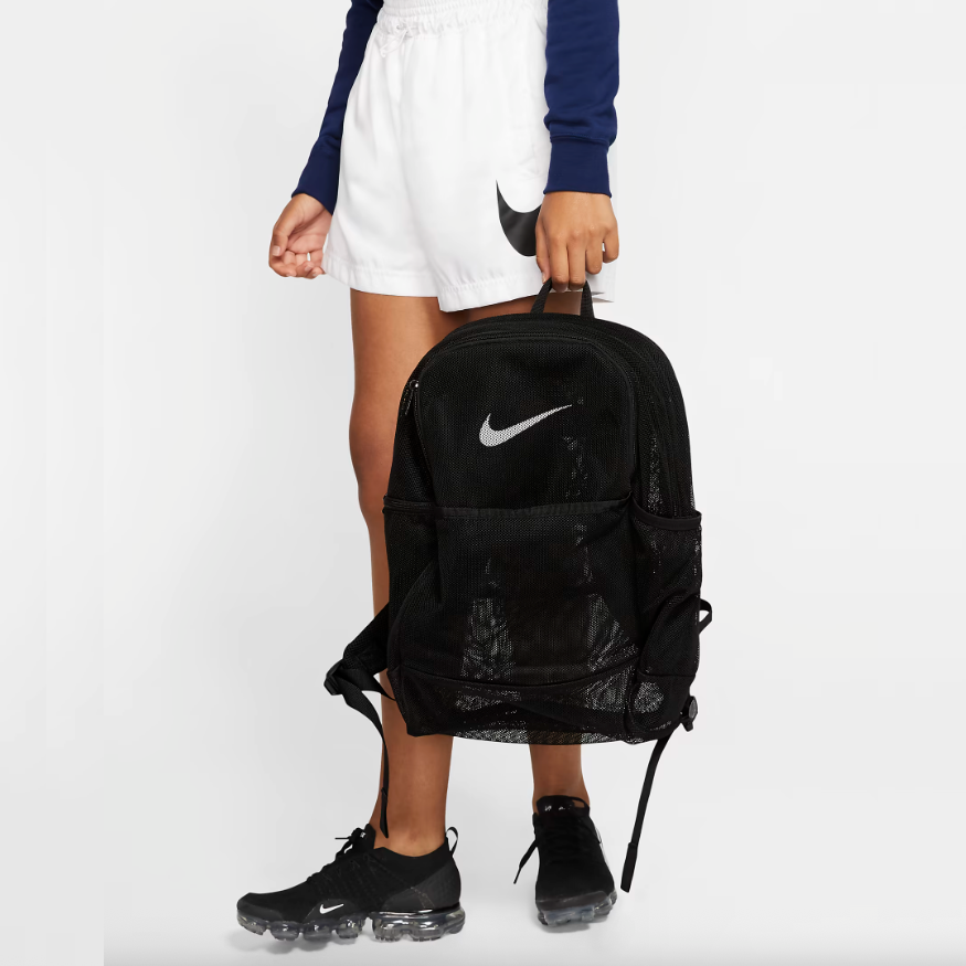 Nike Brasilia Mesh Training Travel Backpack Black for School Beach Gym