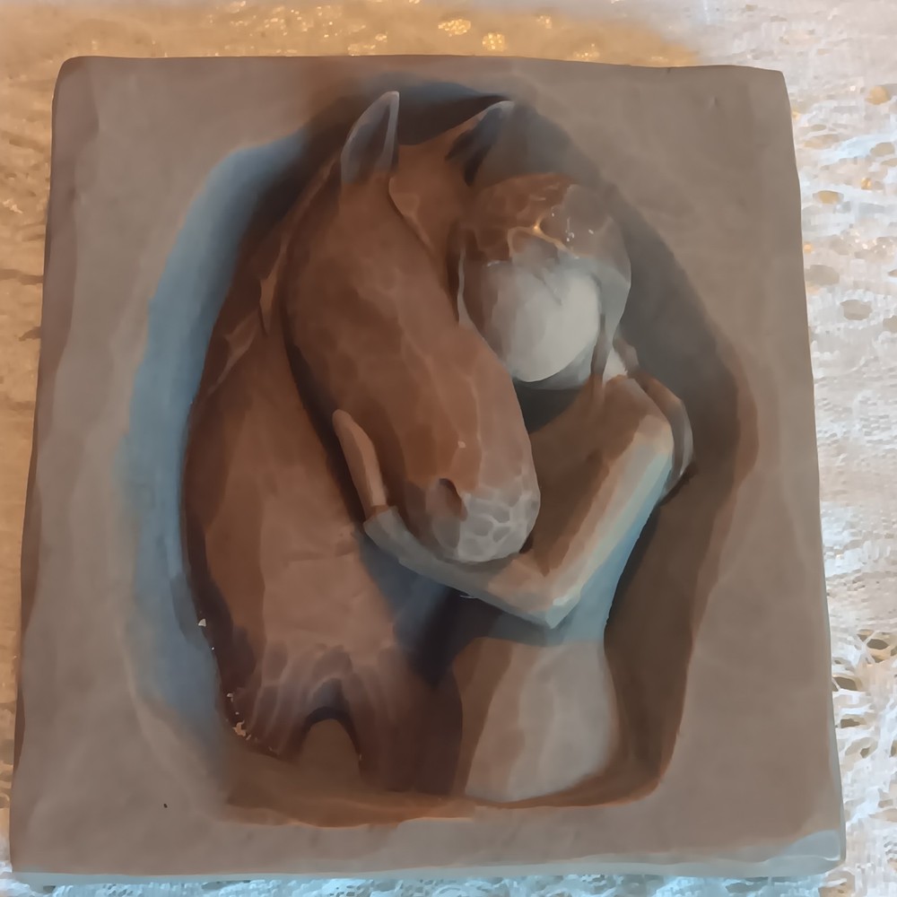 Vintage Willow Tree Horse Plaque by Susan Lordi (2005)