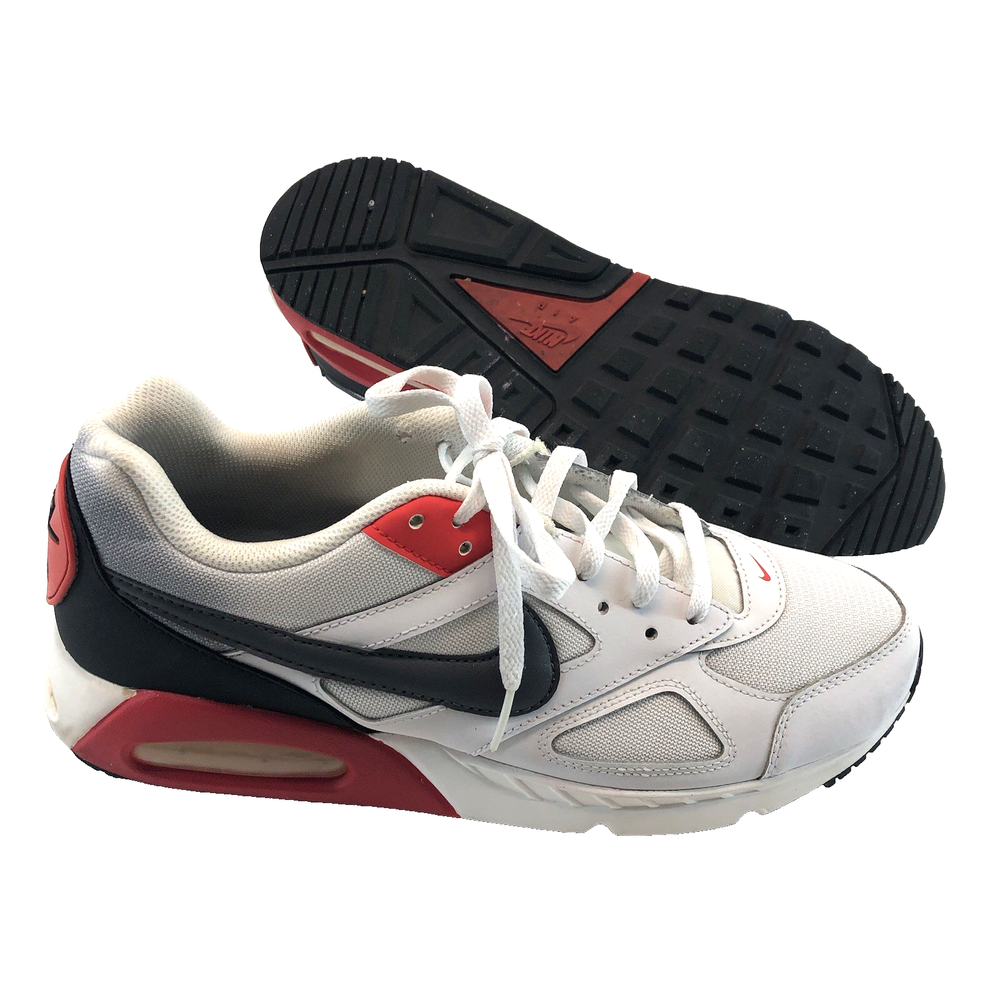 Nike Air Max IVO Mens Size 11.5 White Black Red Athletic Running Shoe CD1540-100