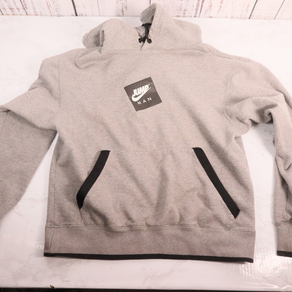Nike Air Jordan Hoodie Mens Small Gray Jumpman Basketball Pullover