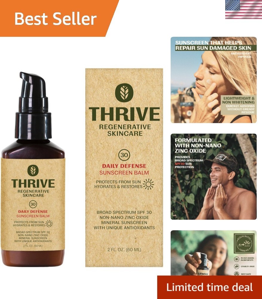 Oil-Free SPF 30 Mineral Face Sunscreen with Broad-Spectrum Protection 2 Oz