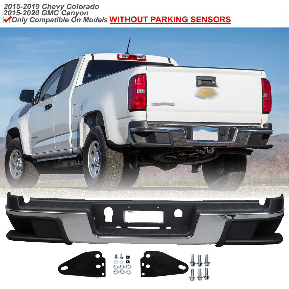 Rear Step Bumper Assembly w/o Park Sensor Holes Fits Colorado Canyon 2015-2021