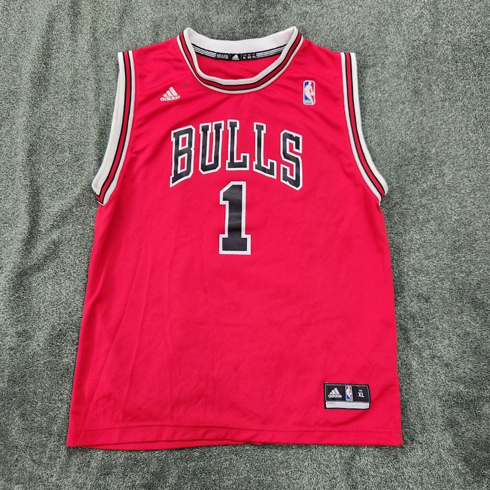 Chicago Bulls Derrick Rose Adidas NBA Basketball Jersey size XL