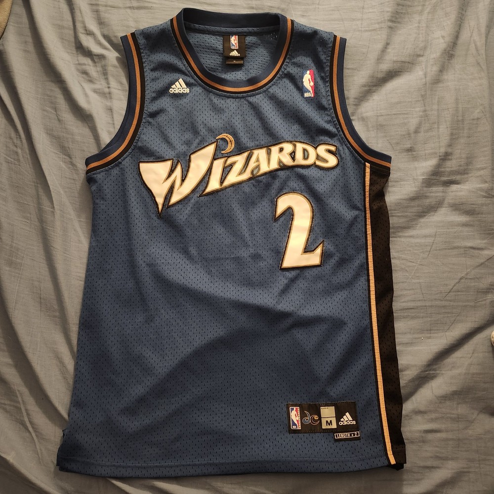 Vintage Adidas John Wall #2 Blue Washington Wizards NBA Jersey Size Medium