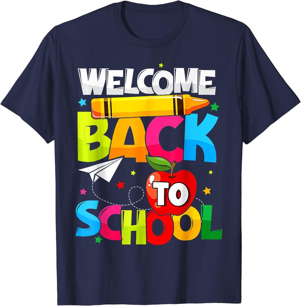 Welcome Back To School First Day Of School Teachers Unisex T-Shirt-image