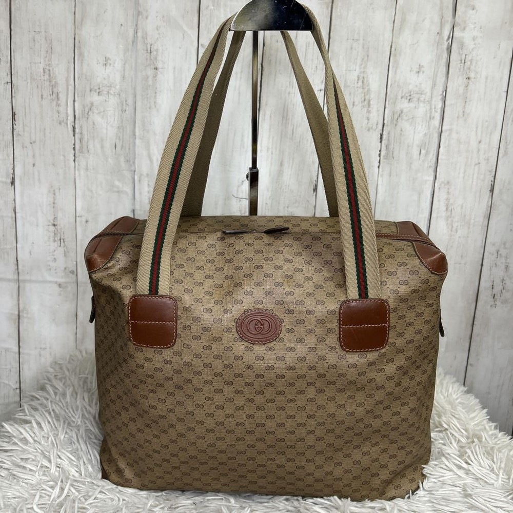 Gucci GG Supreme Sherry Tote Bag Interlocking G Canvas New