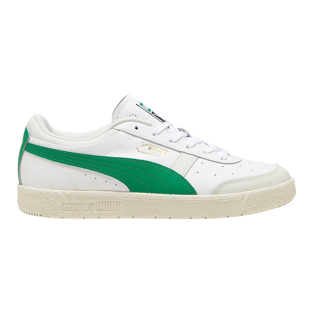 PUMA Seoul Leather Lace-Up Sneakers for Men in White - Style 39841004