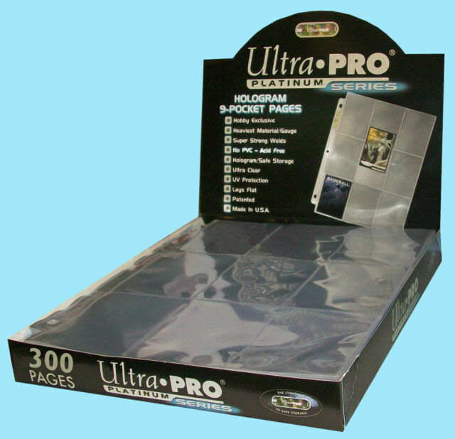 Ultra Pro UP209D-1 9 Pocket Trading Card Pages - 100 Pages