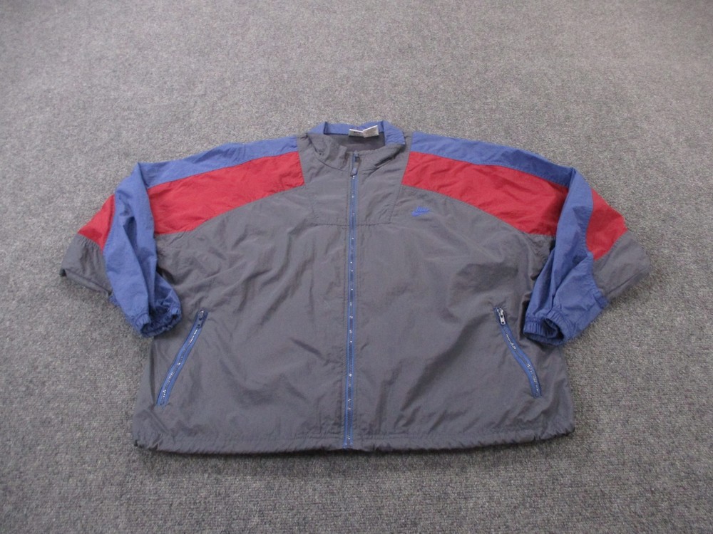 Vintage Nike Jacket Mens L Nylon Vented Retro Windbreaker Sports Track 90s Y2K