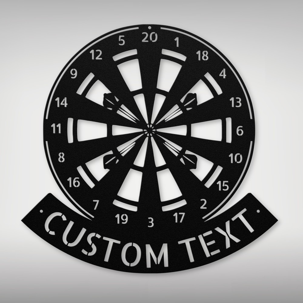 Custom Dart Board Metal Sign - Perfect for Game Rooms and Sports Fans