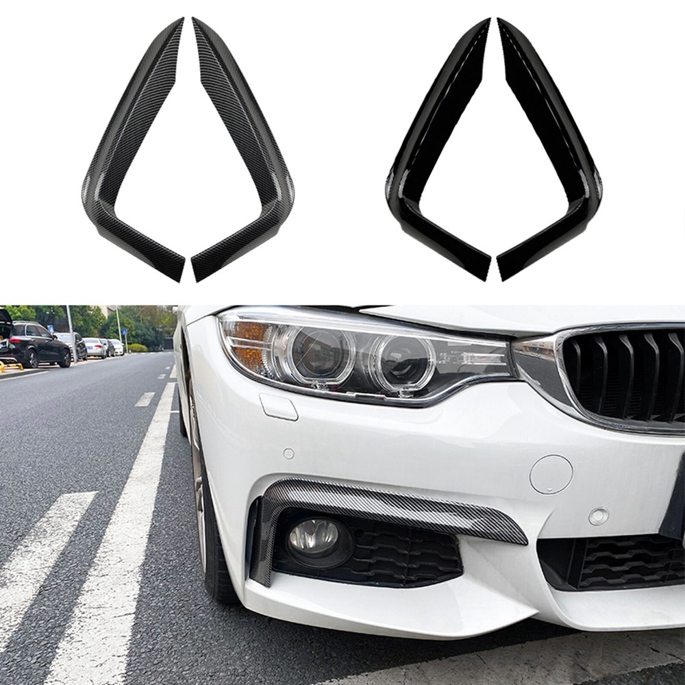 1Pair Car Front Side Air Vent Trim For BMW F32 F33 F36 M Sport 14-20 Carbon Look