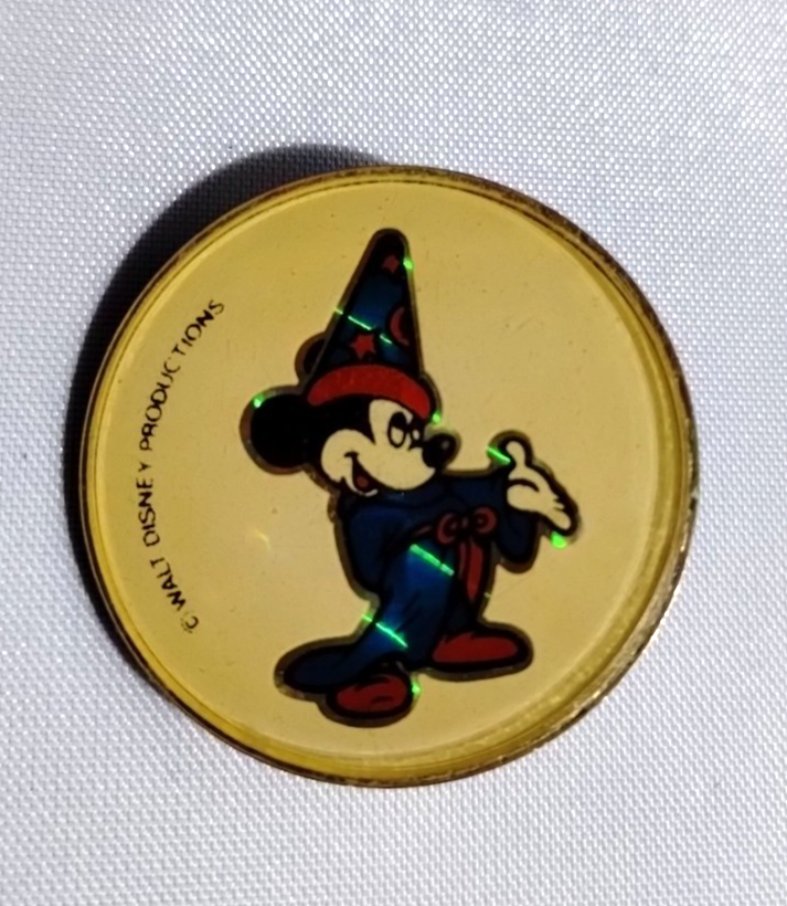 Vintage Walt Disney Fantasia Magic Bubble Pin Made in England