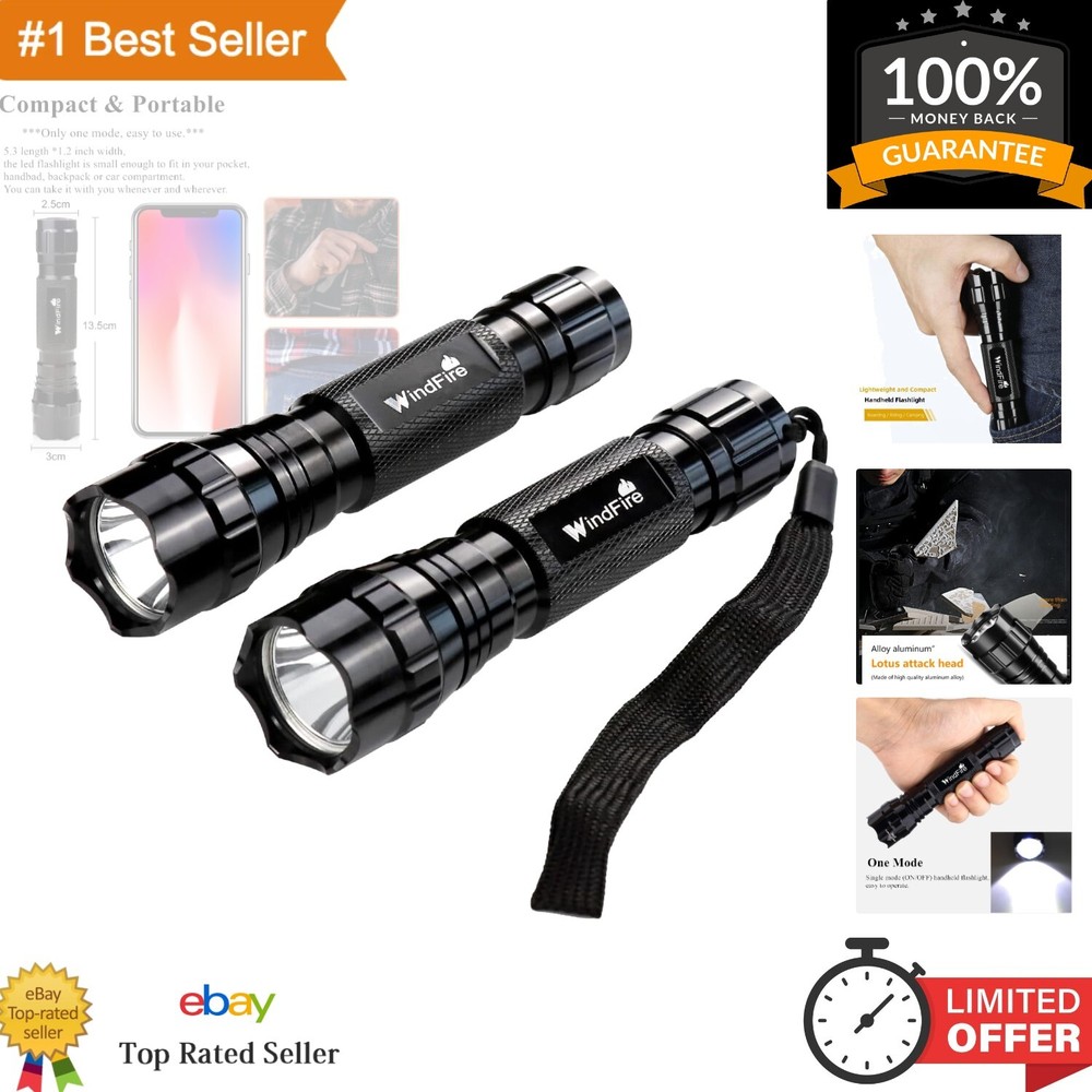 Ultra-Bright 3000 Lumen LED Flashlight - Waterproof & Durable for Outdoor Adventures