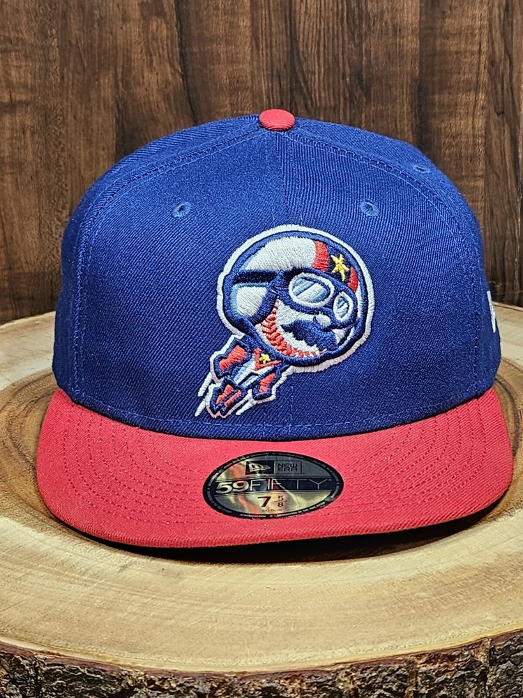 Minor League Baseball Kannapolis Cannon Ballers New Era Fitted Hat Size 7 5/8