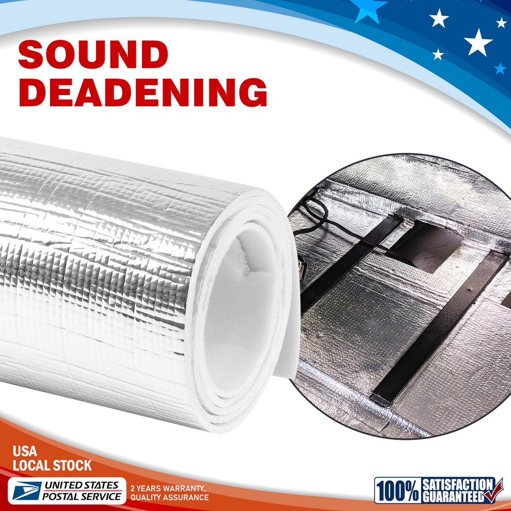 21.5sqft Sound Deadener Automotive Insulation Heat Shield Noise Waterproof