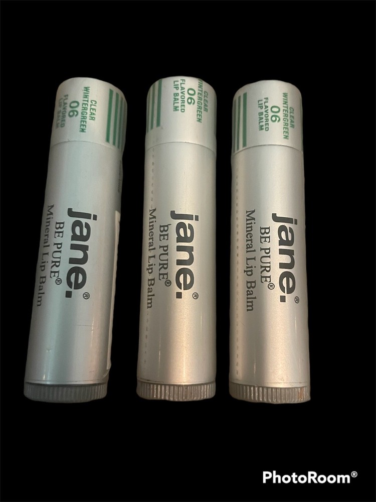 Jane Be Pure 3X Wintergreen Mineral Lip Balm #06 Clear