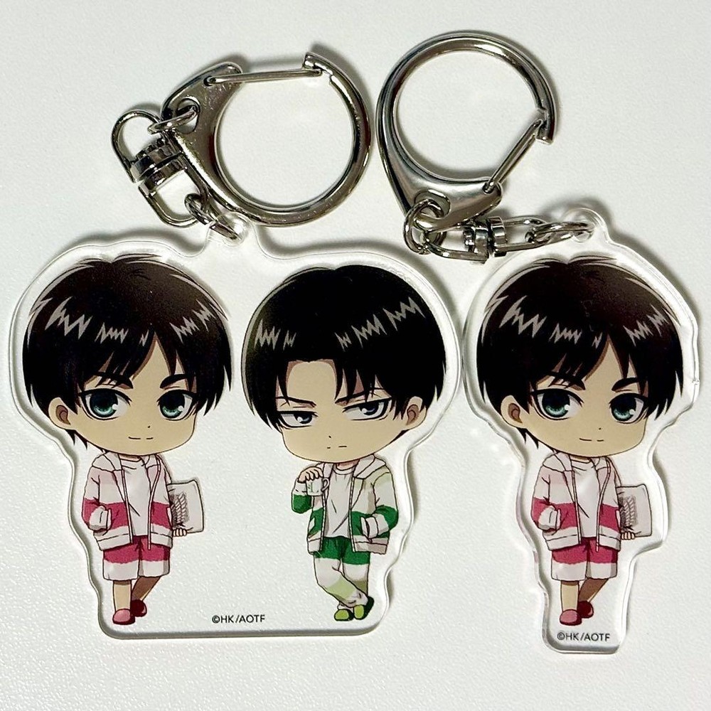 Attack On Titan Eren Levi Acrylic Key Chain Room Wear