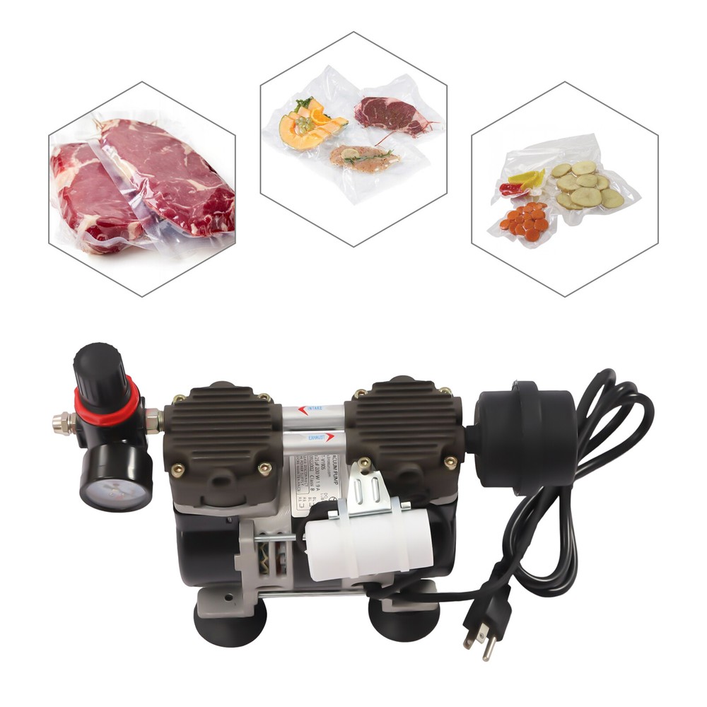 60L/m (2.12cfm) Oil Free Lab Vacuum Pump Oilless Medical Mute Pump - BST-V190S