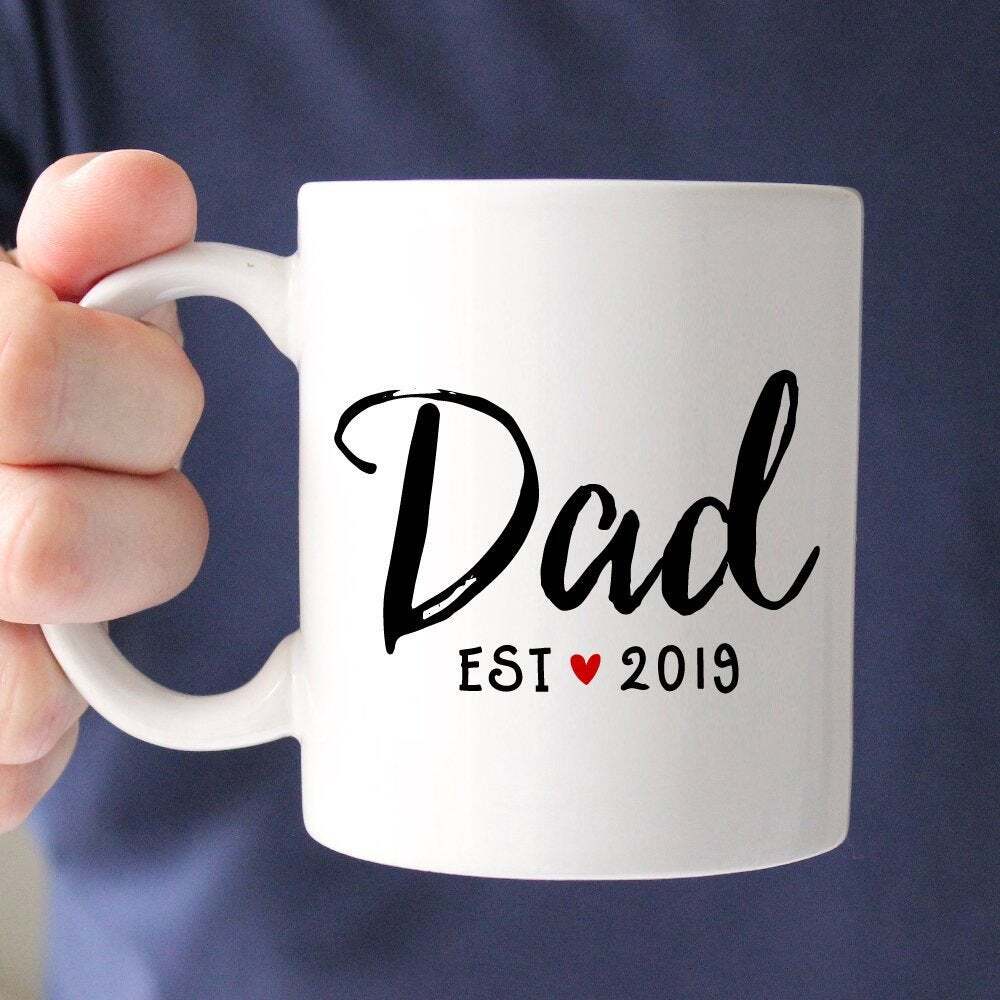 Personalized Dad Coffee Mug New Parents Coffee Mug New Dad Pregnancy